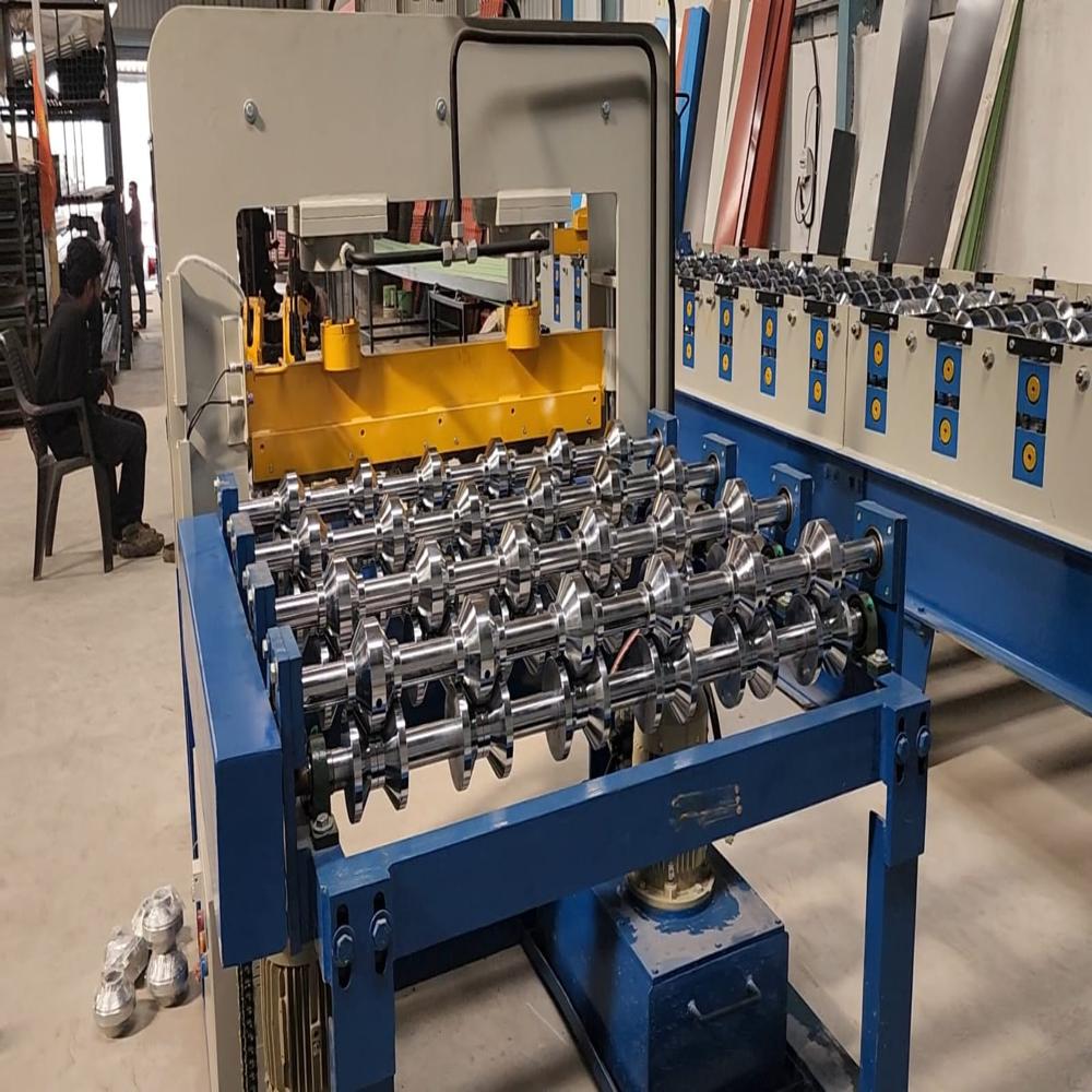 Automatic Roofing Sheet Making Machine Full Set - Color: Blue