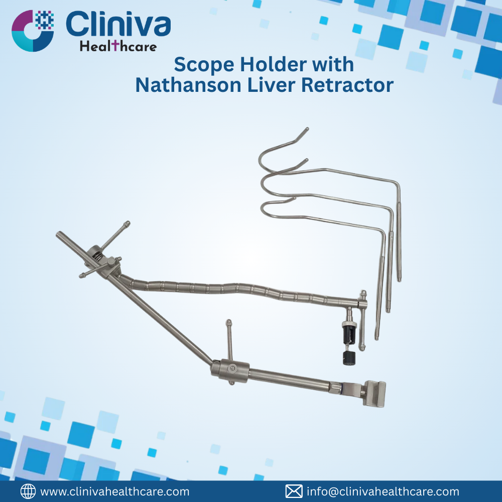 Flexible Scope Holder With Nathanson Liver Retractor - Application: Hospital