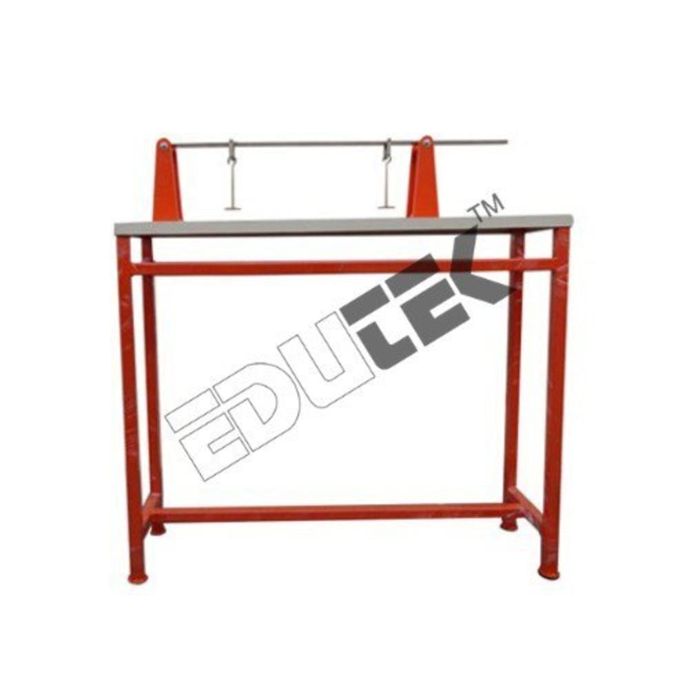 Verification Clarke's Maxwell Reciprocal Theorem Apparatus - Mild Steel Beam 100cm X 1.25cm X 4mm, Graduated Every 10cm | Mechanical Engineering Lab Equipment