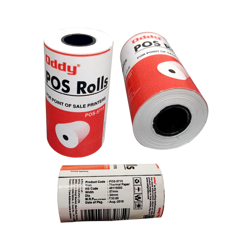 Thermal Paper Roll - Color: White