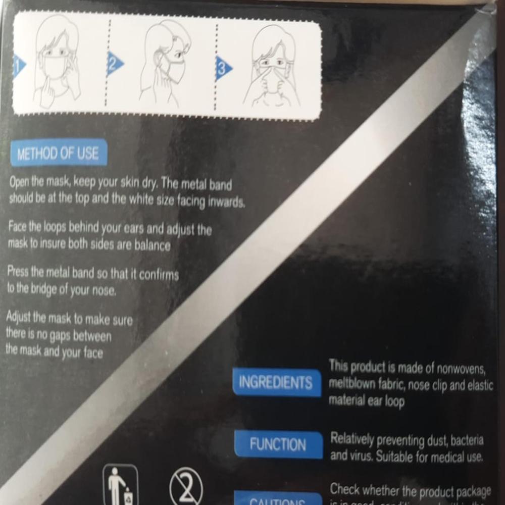 Disposible Face Mask Black - Automation Grade: No