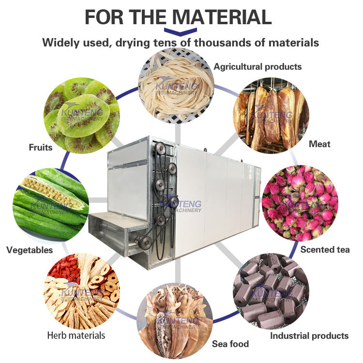 Continuous Plantain Herb Osmanthus Flower Dryer Lemongrass Leaves Dryer Mint Leaves Dryer Drying Machine