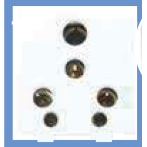 25A 5PIN SOC (पॉर्सलेन बेस) 2 मीटर
