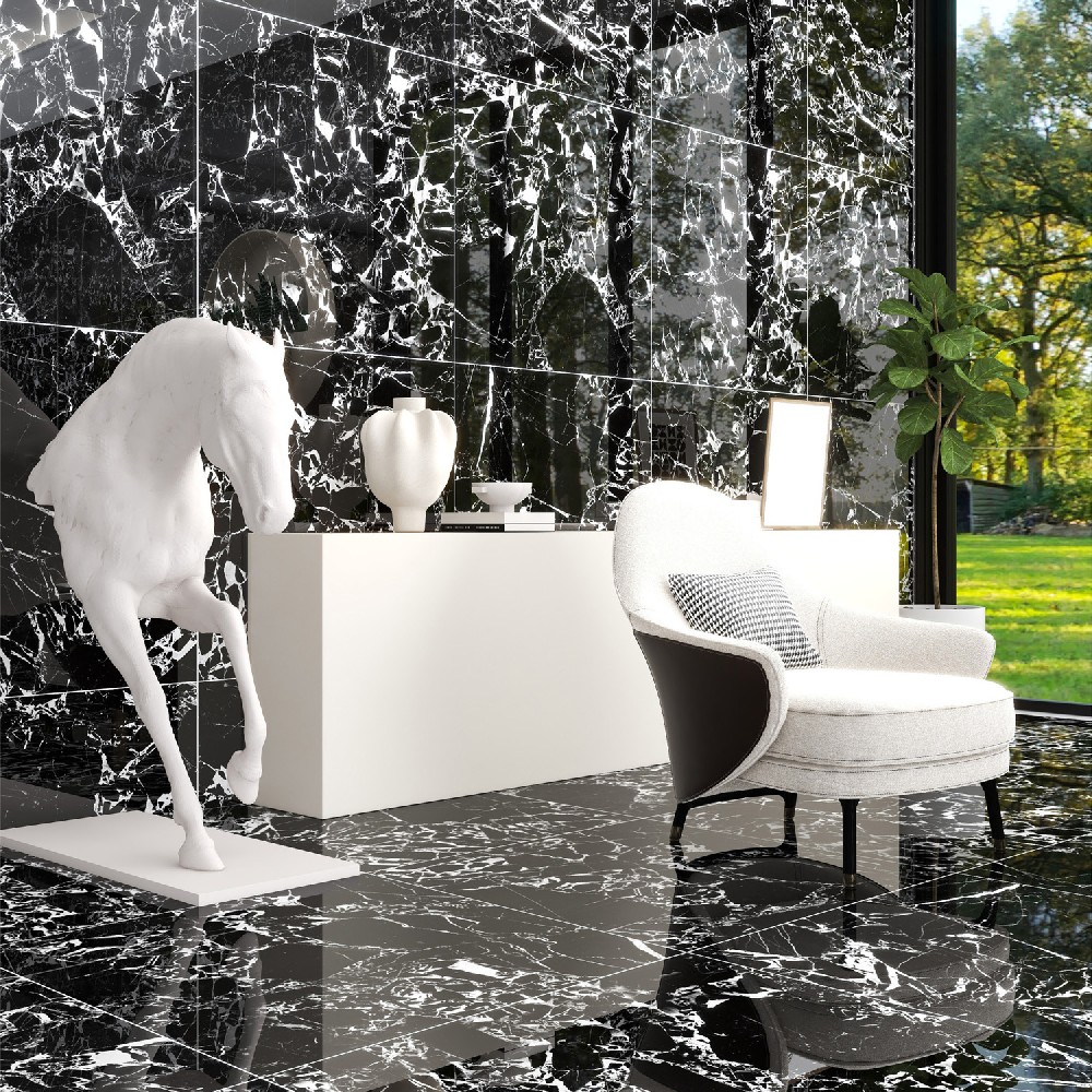 Nobel Black - Application: Floor Tiles