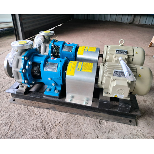 Duplex Back Pull Out Pump For Chemical Process Applications - Color: Blue