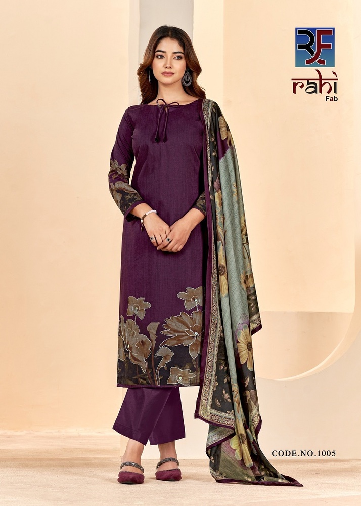 Rahifab Rising Silver Dress Material