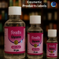 Cosmetic Product Stickers, Labels - Coating Type: Glossy