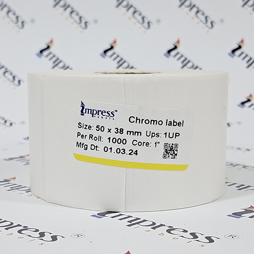 50 X 38  Mm Plain Barcode Label - Application: Used In Printer