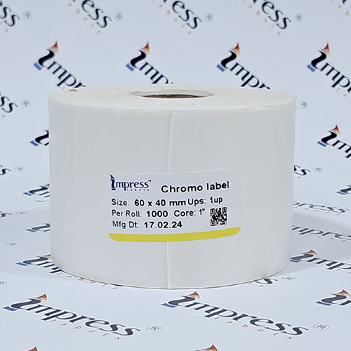 60 X 40 Mm Plain Barcode Label - Application: Used In Printer
