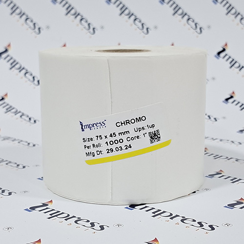75 X 45  Mm Plain Barcode Label - Application: Used In Printer