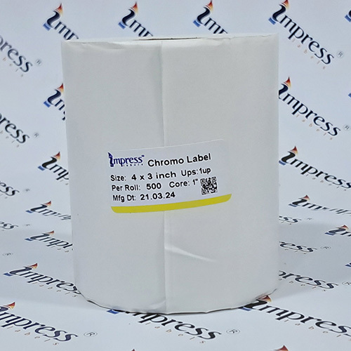 4 x 3 Plain Barcode Label