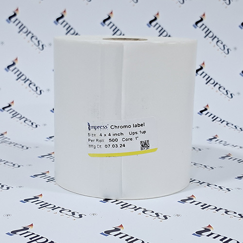 4 X 4 Plain Barcode Label - Application: Used In Printer