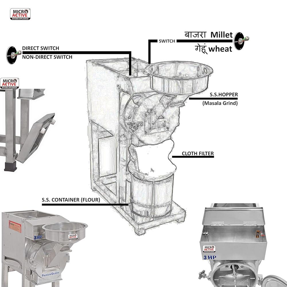 3hp Pulverizer - Color: S.s.
