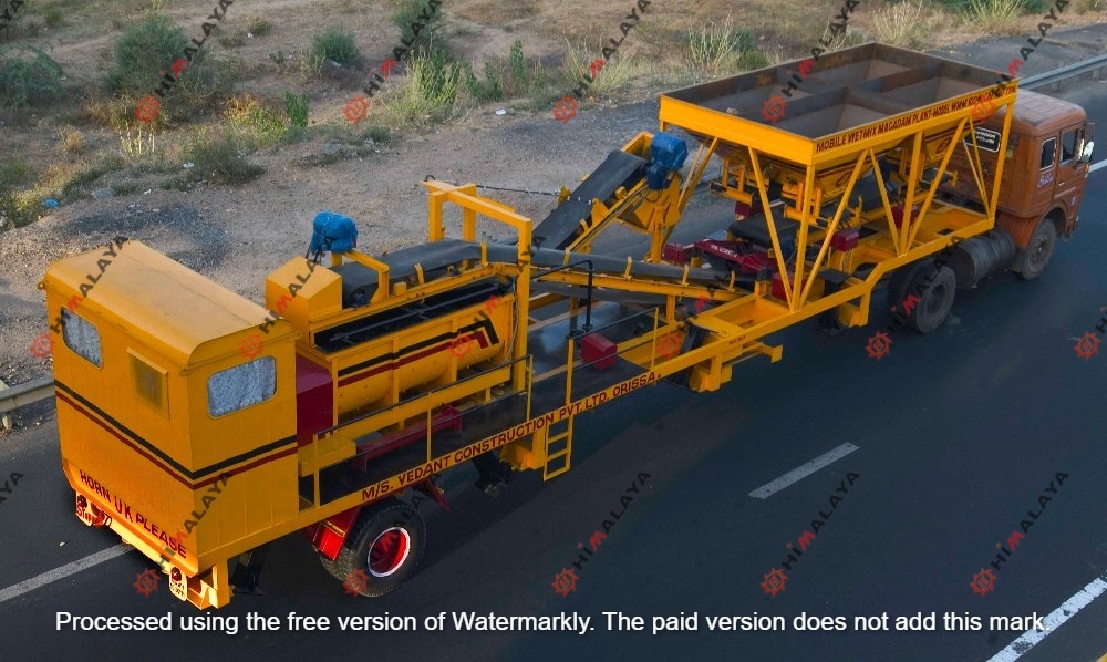 Mobile Wet Mix Plant - Air Pressure: 6-8 Kgf/Cm2