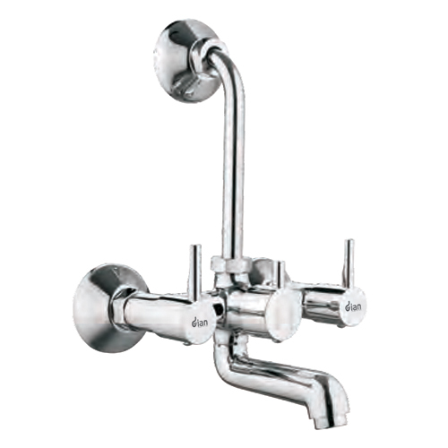 Flr-8855 Wall Mixer With L Bend - Color: Silver