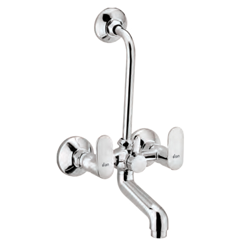 Opl-9154 Wall Mixer Telephonic With Crutch - Color: Silver
