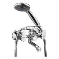 Kub-3154 Wall Mixer Telephonic With Crutch - Color: Silver