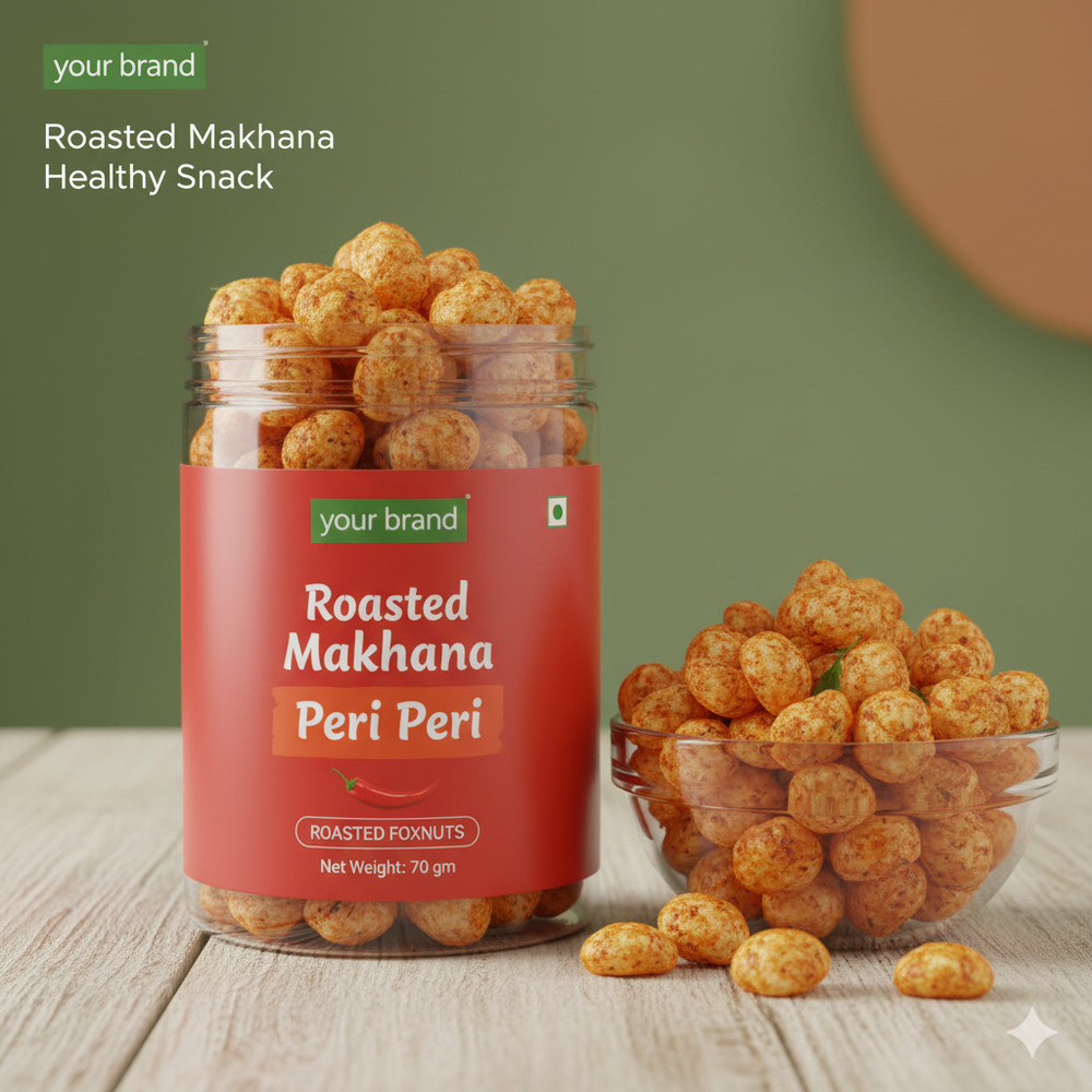 Peri Peri Roasted Makhana - Cultivation Type: Common