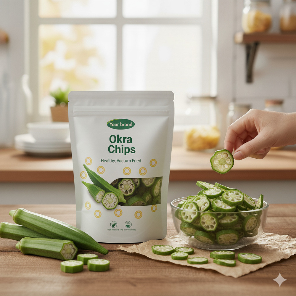 Okra Vacuum Fried Healthy Chips - Feature: Good Quality
