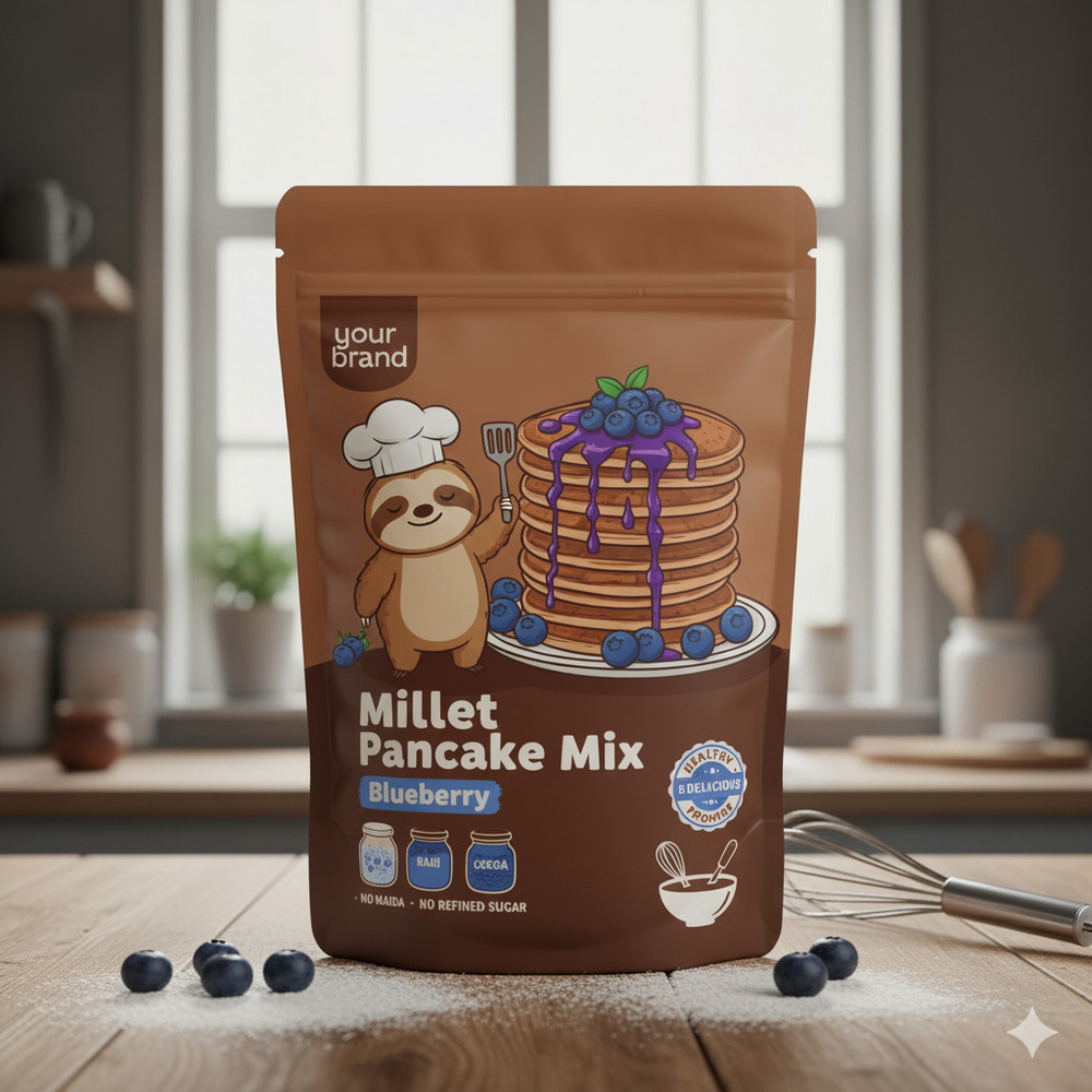 Blueberry Millet Pancake Mix - Application: Food