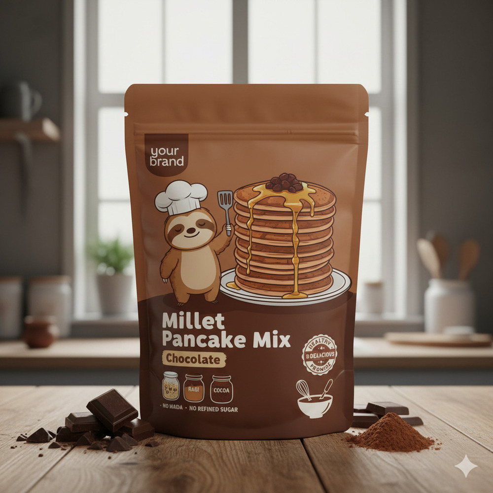 Chocolate Millet Pancake Mix - Application: Food