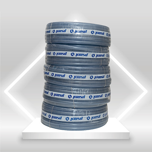 Pvc Industrial Braided Hose Pipe - Color: Grey