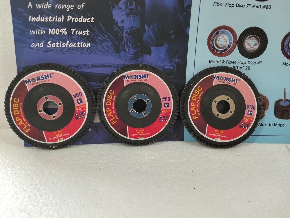 Aluminium Oxide Round Shaped Fiber Flap Disc - Capacity: Heavy Duty Abrasive Operation