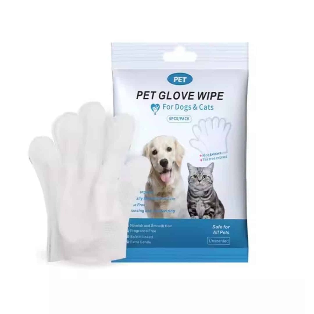 Pet Wipes Full Hand Gloves - Application: Small Animals