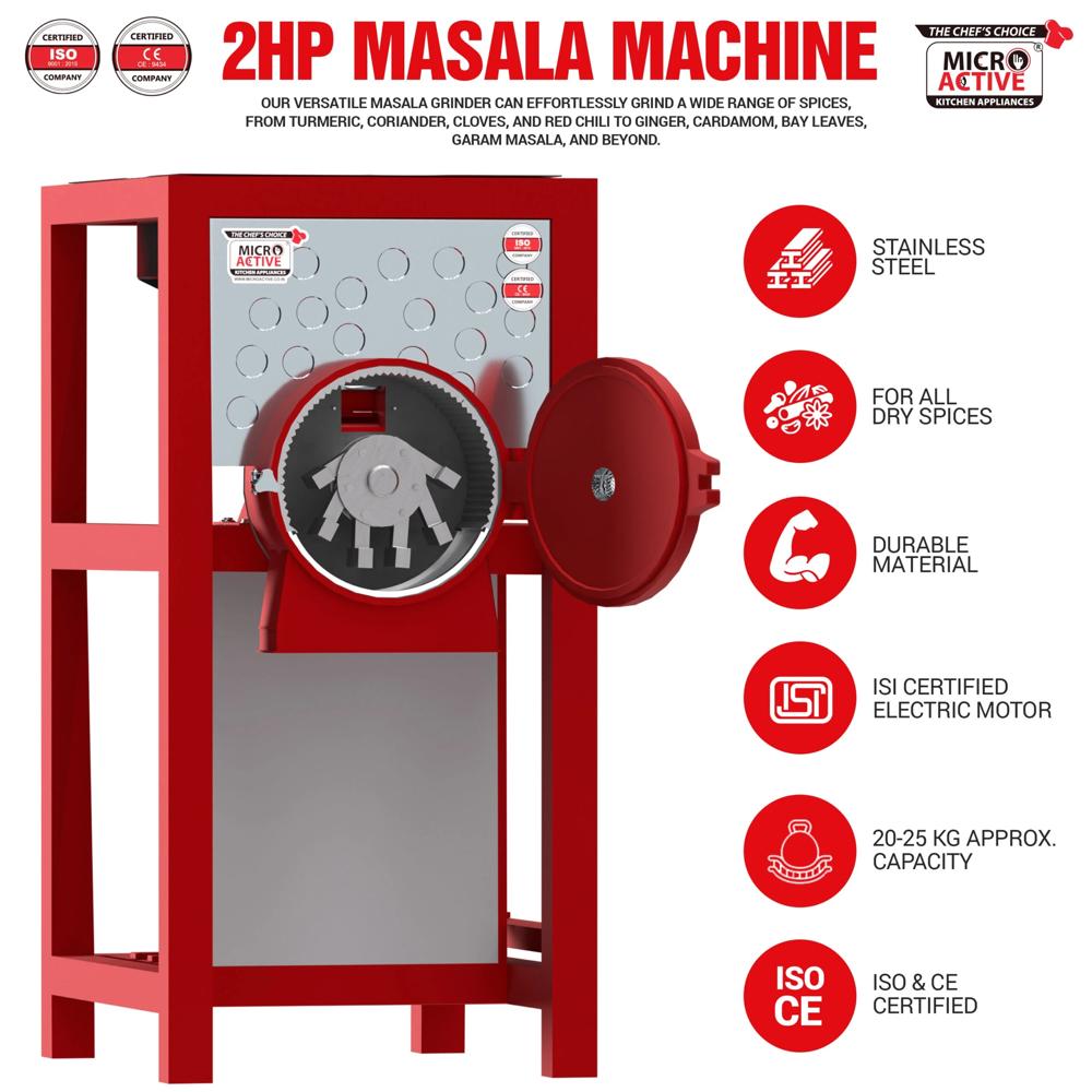 2hp Masala Machine - Color: Red