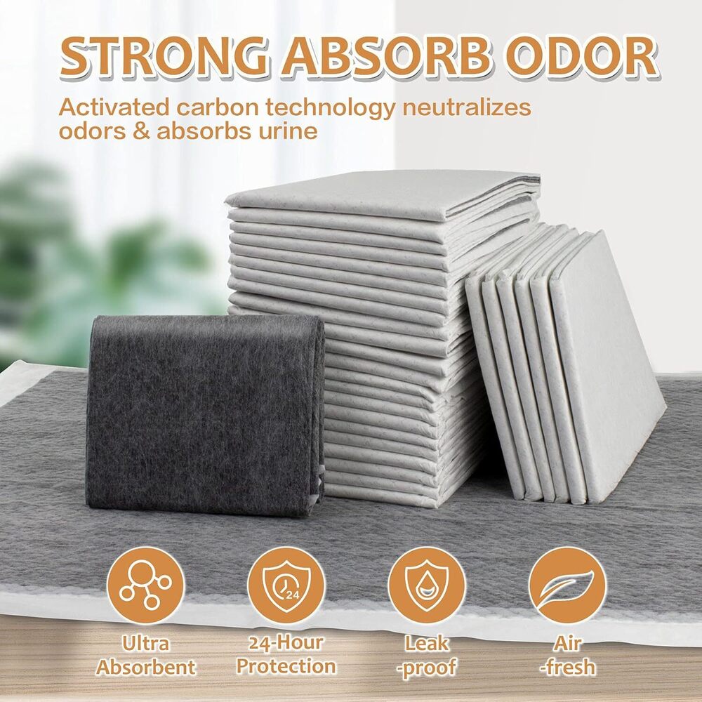 45X60 Charcoal Pee Pad Black - Application: Small Animals