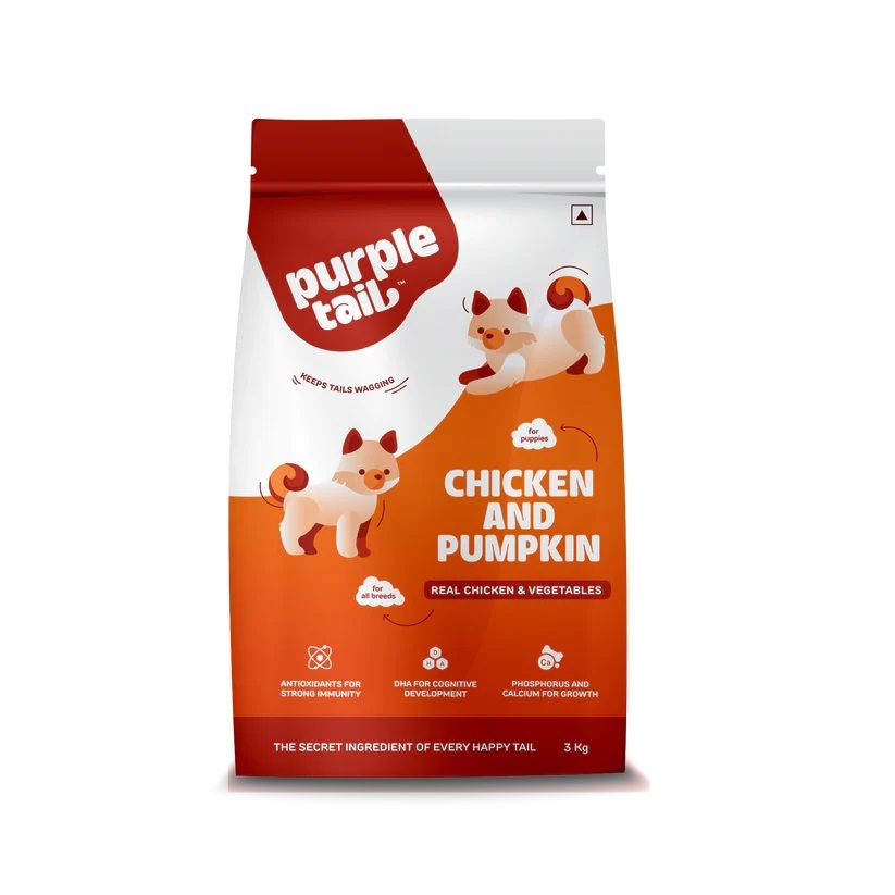 Chicken And Pumpkin Dry Food For Puppies - Application: Small Animals