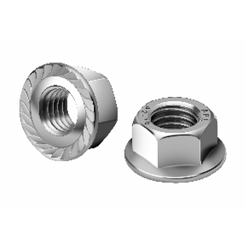Hex Flange Nut - Color: Silver