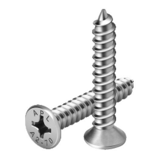 Countersunk Philips Self Tapping Screw - Color: Silver