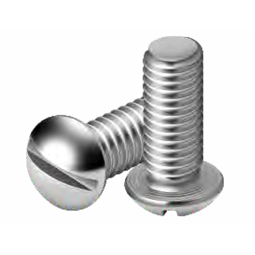 Slotted Round Head Screw - Color: Silver