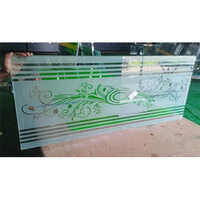 12mm Etching Toughened Glass - Color: Transparent