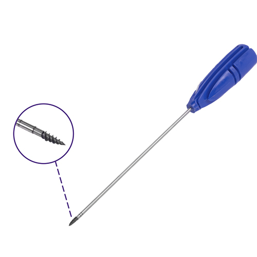 Dual Thread Suture Anchor - Color: Sliver Blue