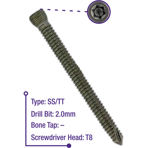 2.7Mm Lhs Variable Angle Screw - Application: Hospital