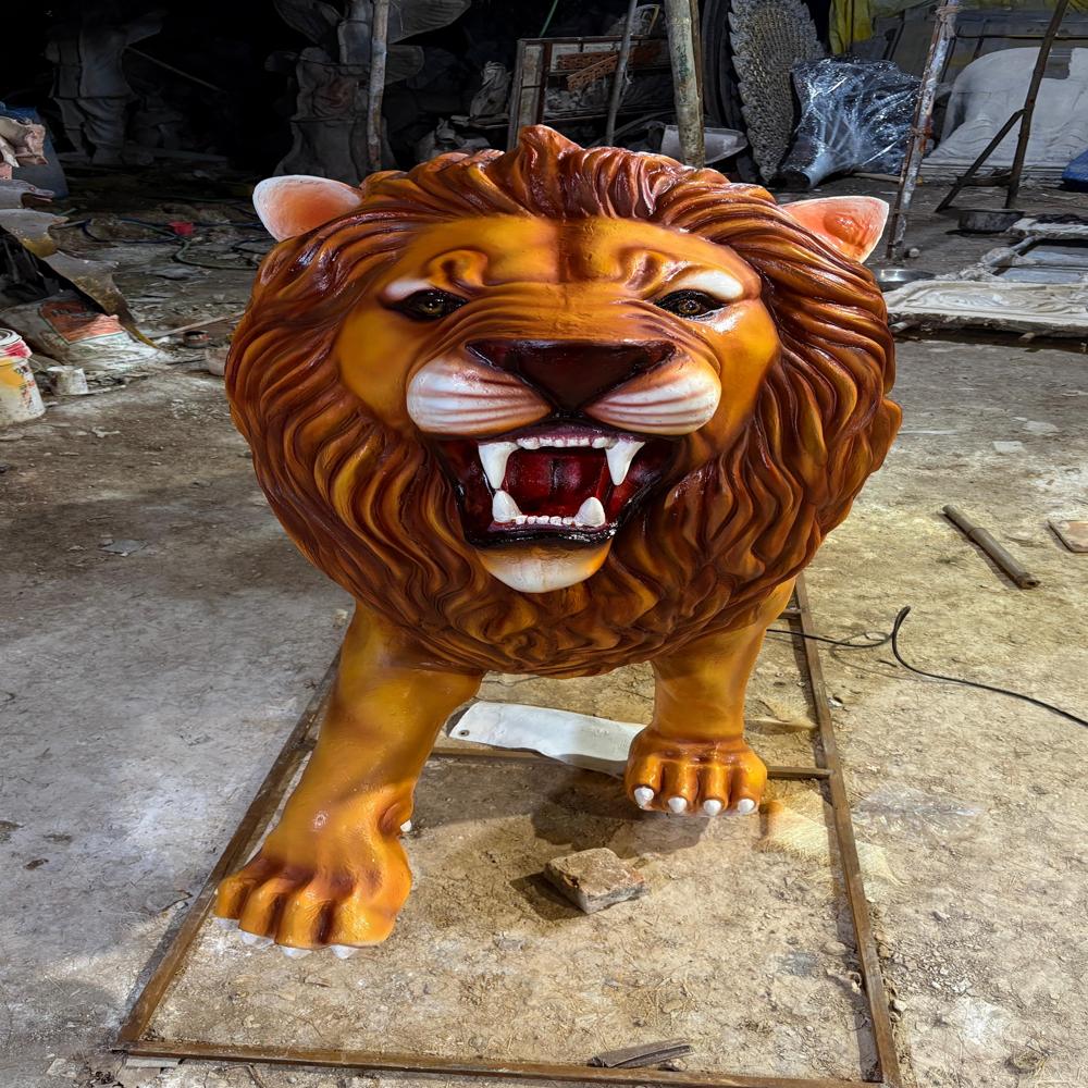 Fiber Lion Statue - Color: Any