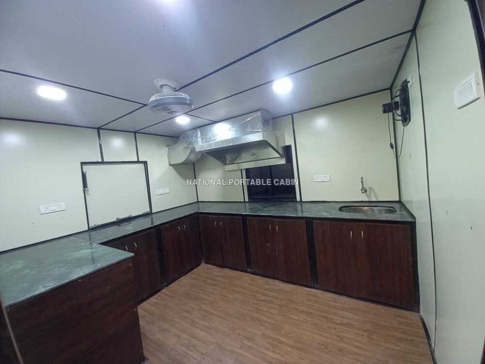 Portable Kitchen Cabin - Color: White