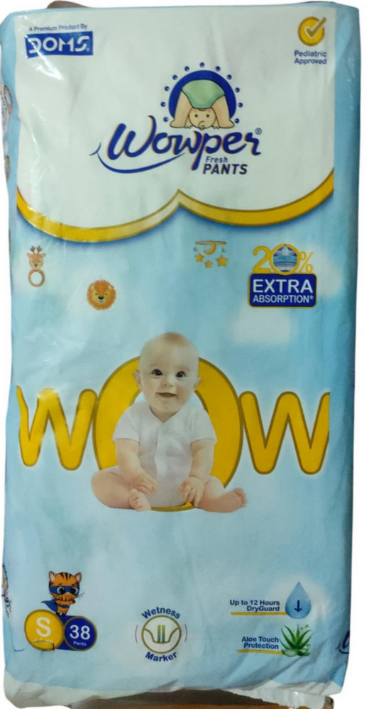 Wowper S Size Diaper Pant - Color: White