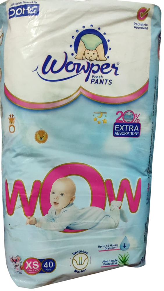 Wowper Xs Size Diaper Pant - Color: White