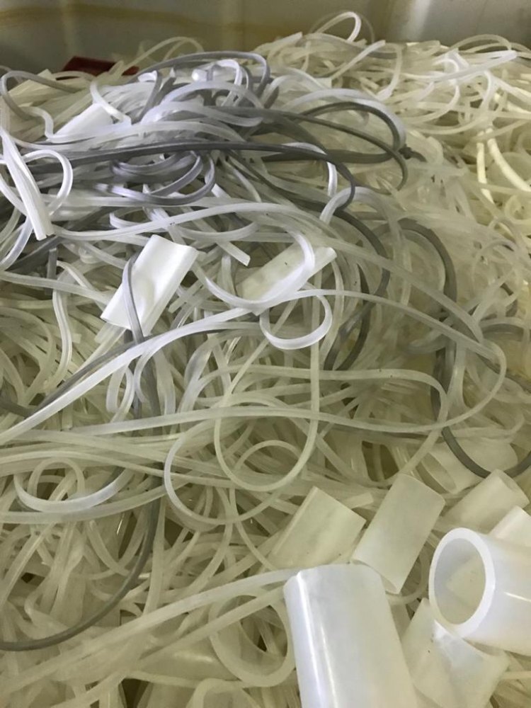 Silicone Rubber Ring Scrap - Color: Brown