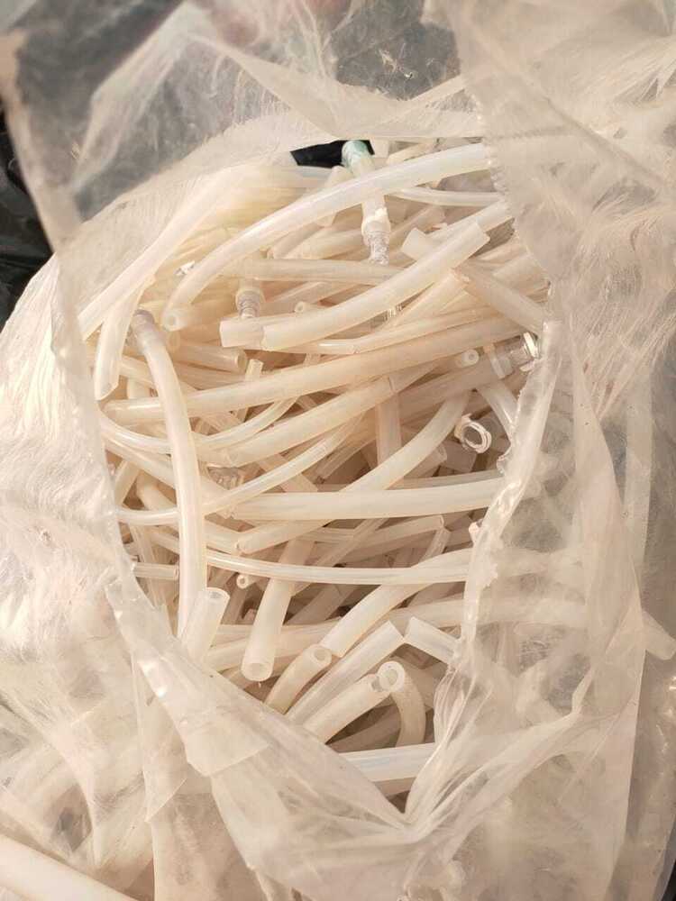 Silicone Rubber Ring Scrap - Color: Brown