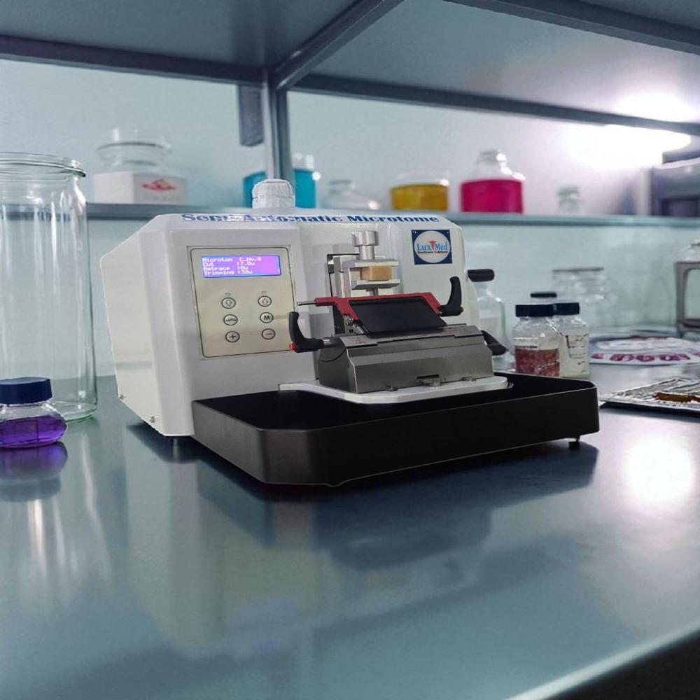 Semi Automatic Microtome - Color: White