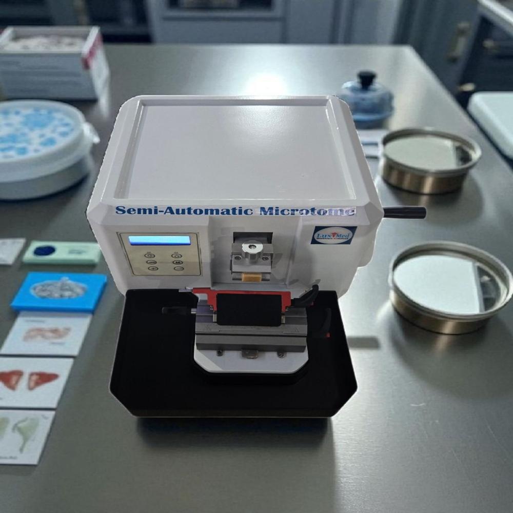 Semi Automatic Microtome - Color: White