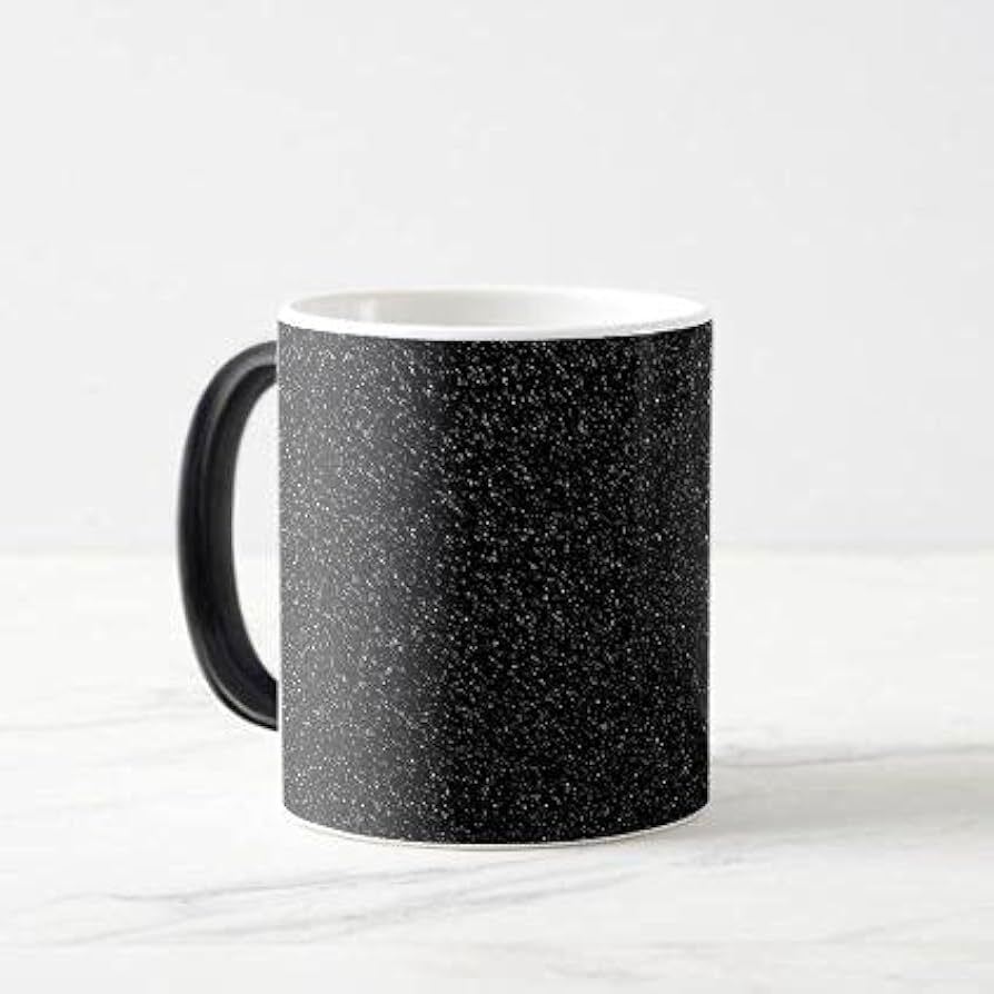 Magic Glitter Mug - Color: Black
