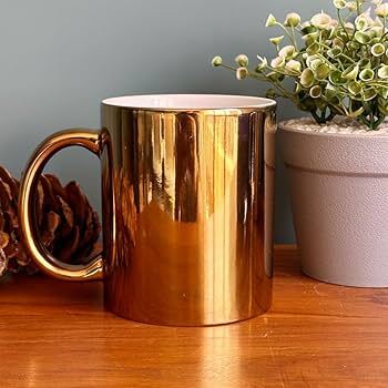 Metallic Coffee Mug - Color: Golden
