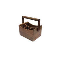 Mttc002 Table Caddies In Mango Wood With Handle - Color: Brown