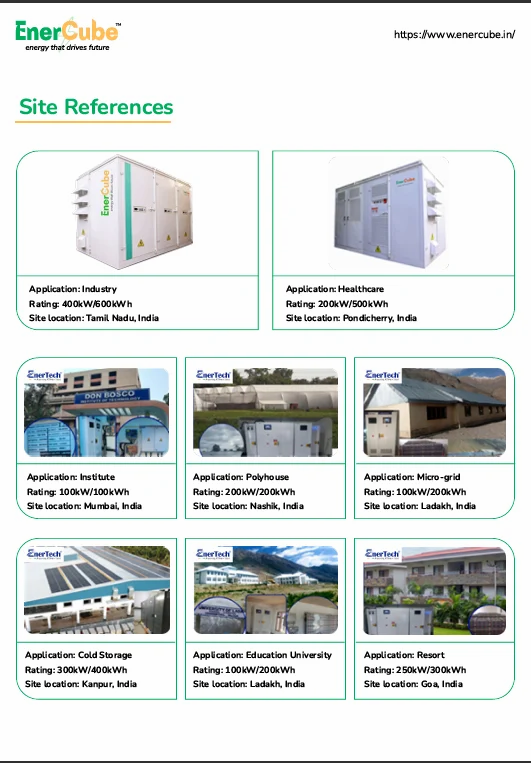 EnerTech-10kw/40kwh Battery Energy Storage System, BESS