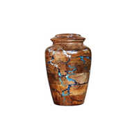 5inch Wooden Urns In Mango Wood - Color: Brown